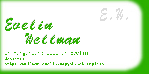 evelin wellman business card